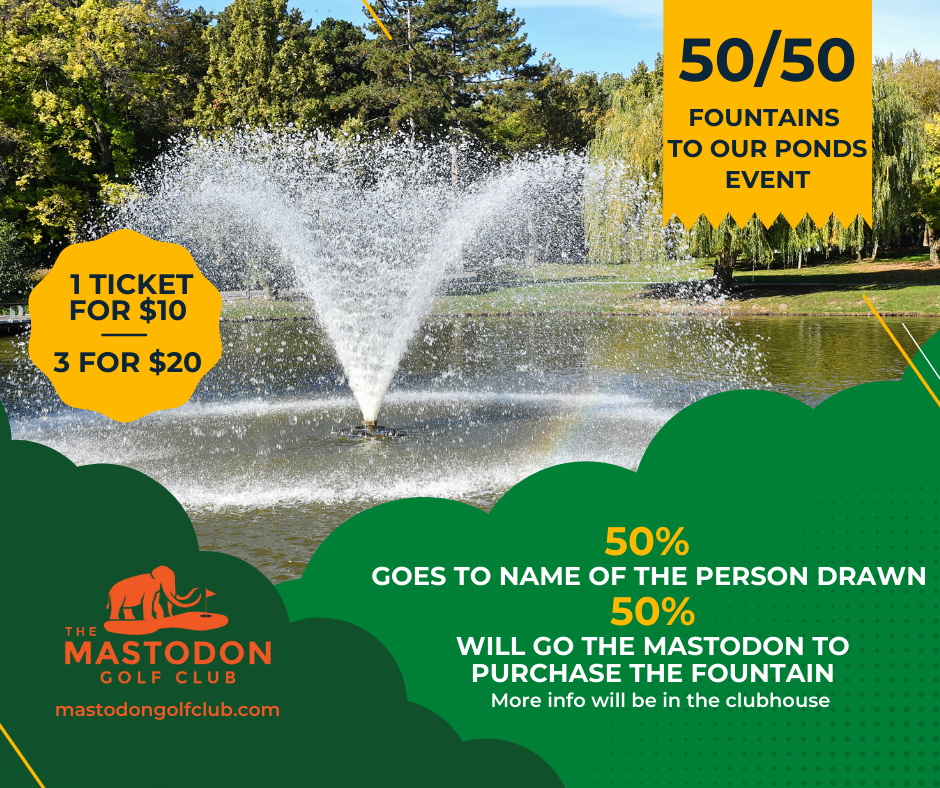 fountain fundraiser event, 50/50 fundraiser event ad