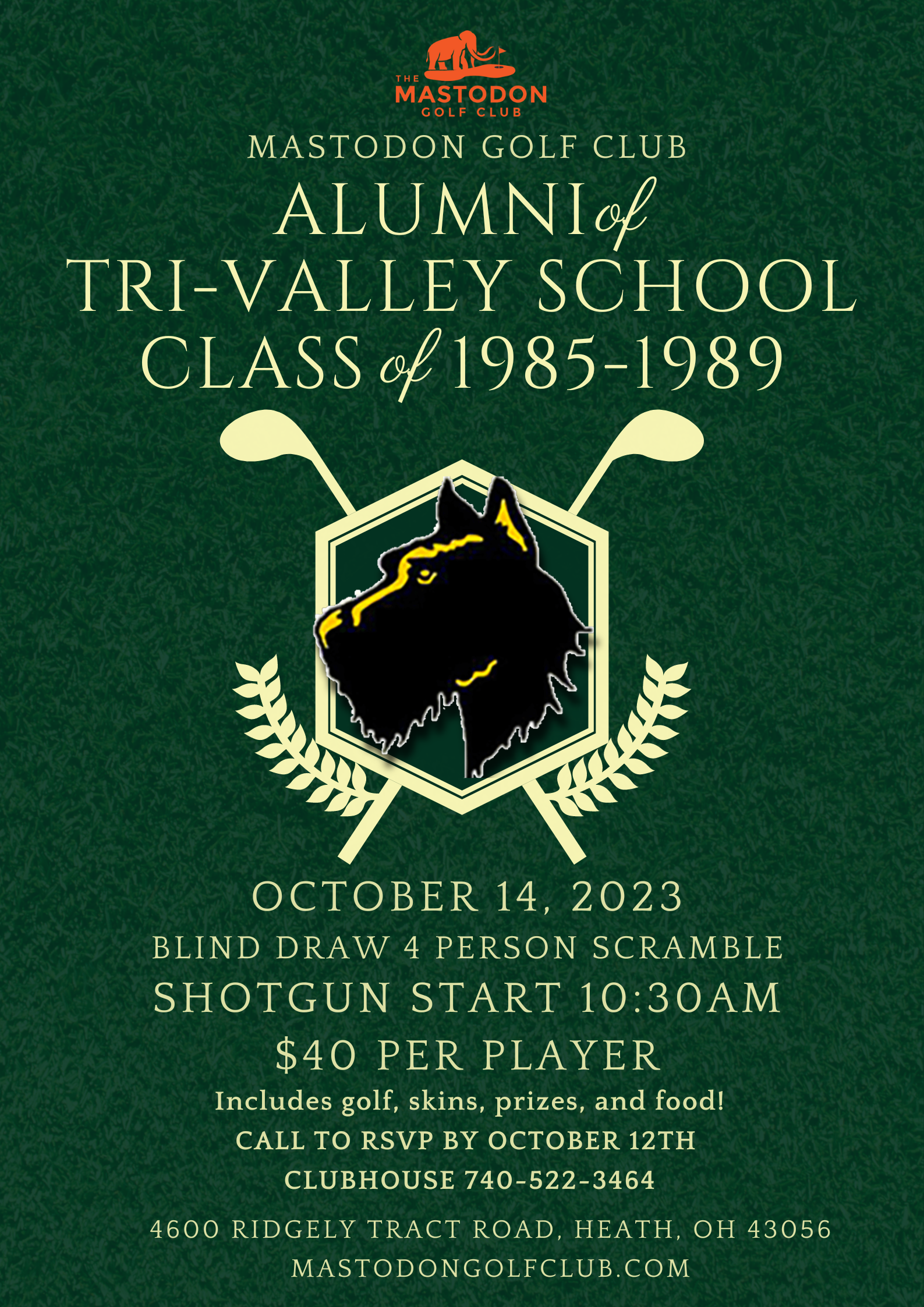 tri-valley event golf event ad