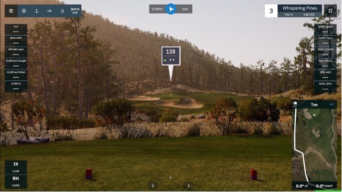 Virtual Golf machine at mastodon golf